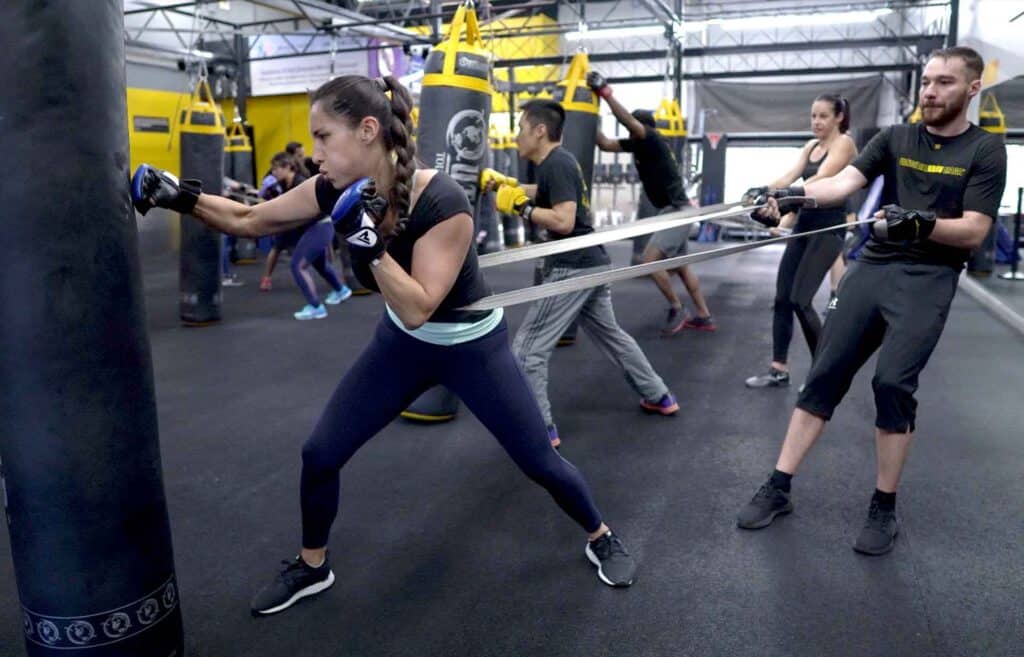 Students taking a Krav Maga Class