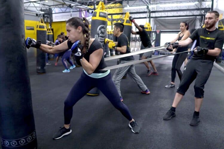 Students taking a Krav Maga Class